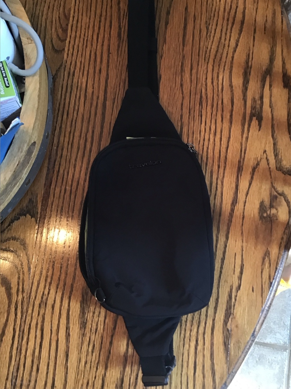 Travelon Black Sling Belt Bag